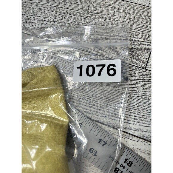 Made in Italy Tunic Top 100% LINEN Ruffle Accent Lagenlook Minimalist Large - Picture 11 of 11